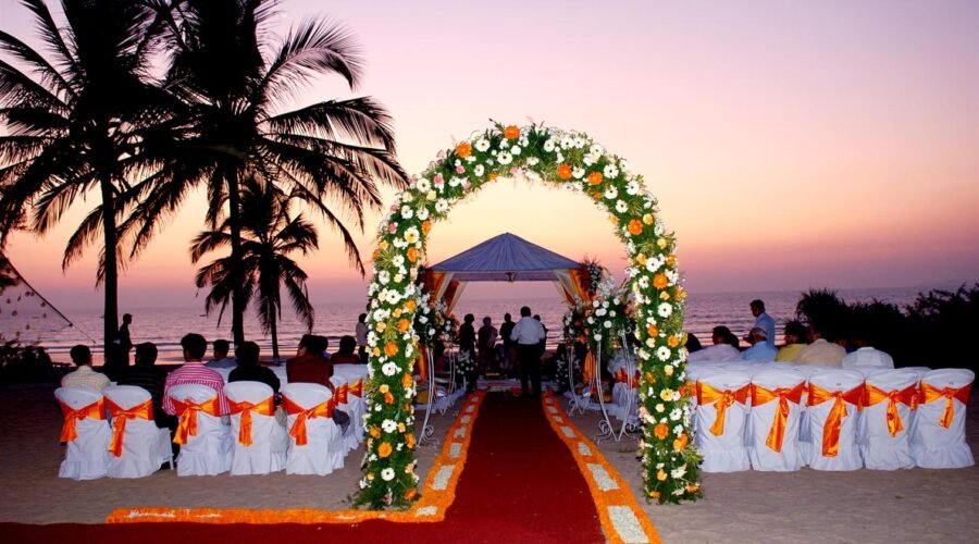 Photo of wedding at goa beach planned by Colorful Destinations India