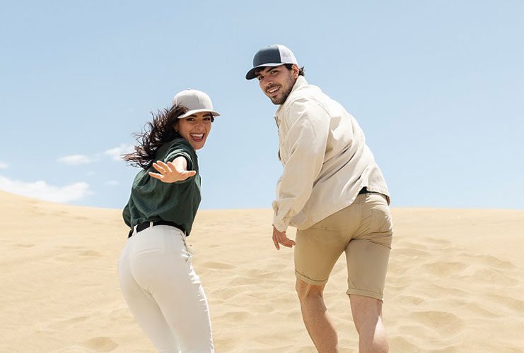 rajasthan View of couple enjoying in desert of Rajasthan by Colorful Destinations India