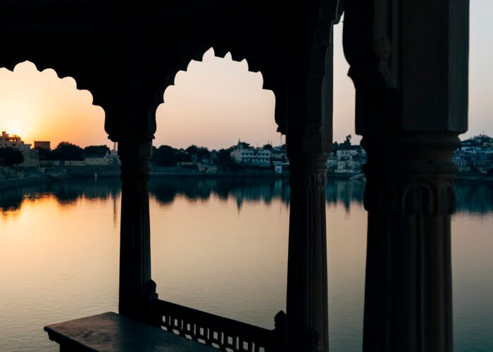 view of Pushkar lake by colorful destinations India