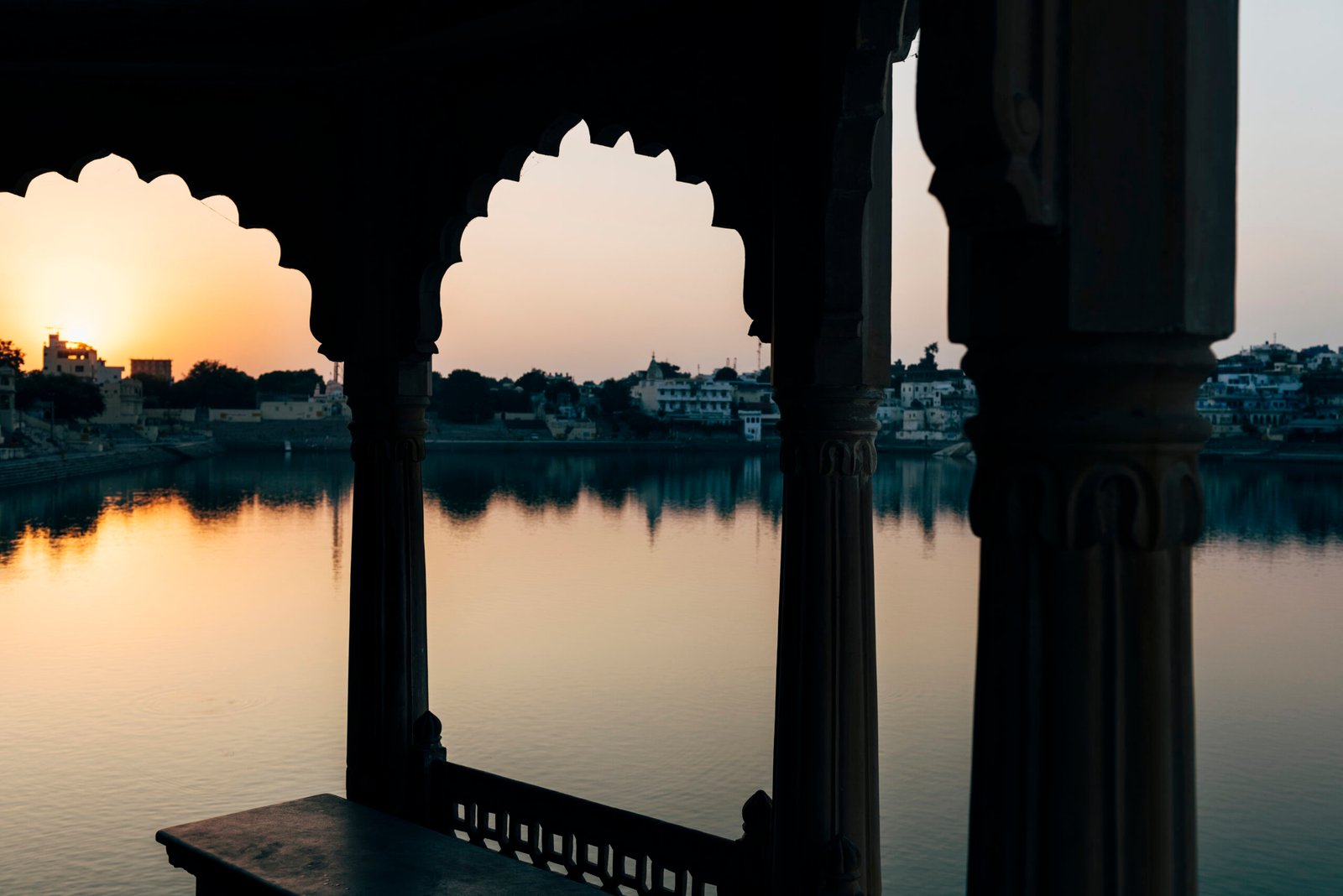 view of Pushkar lake by colorful destinations India